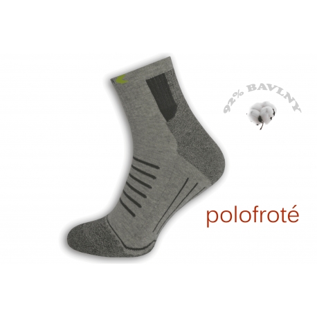 Polofroté športové ponožky - sivé