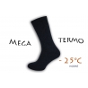 Mega termo vlnené ponožky - modré