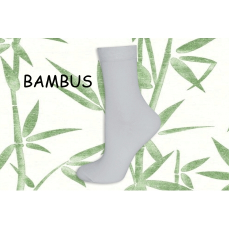 Biele bambusové vysoké ponožky