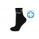 Čierne bodkované zdravotné ponožky