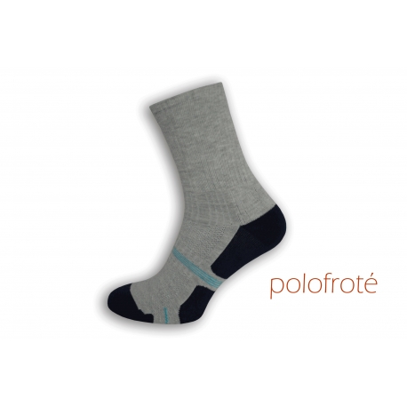 Polofroté sivé športové ponožky