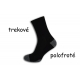 Trekové polofroté čierne ponožky