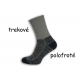 Trekové polofroté sivé ponožky