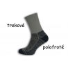 Trekové polofroté sivé ponožky