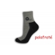 Sivo-šedé polofroté ponožky