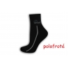 Čierno-šedé polofroté ponožky