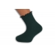 Zelené ponožky s trblietavám lemom