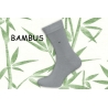 Obľúbené bl.sivé bambusové ponožky s jemným vzorom