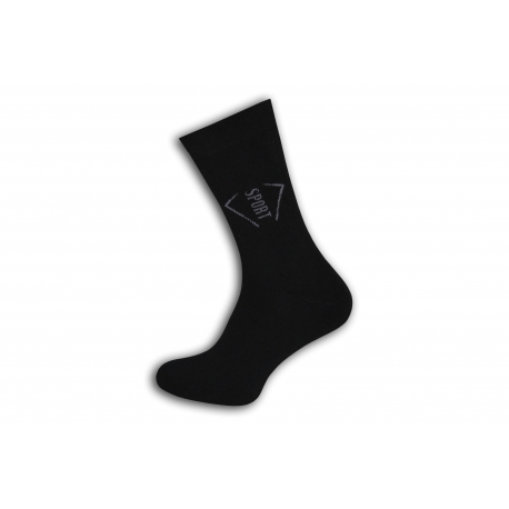 Čierne pánske termo ponožky. SPORT.