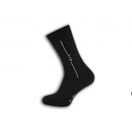 Štýlové tm. sivé teplé pánske ponožky. DESIGN.