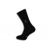 Čierne teplé pánske ponožky so vzorom