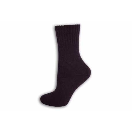 Baklažánové dámske vlnené ponožky
