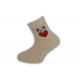 95%-né bavlnené dievčenské ponožky so srdiečkom