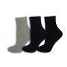 Čierne, sivé modré dámske ponožky. 3-páry