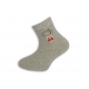 95%-né bavlnené písmenkové ponožky - sivé