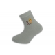 95%-né bavlnené písmenkové ponožky - šedé