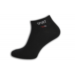 Čierne extra bavlnené pánske ponožky
