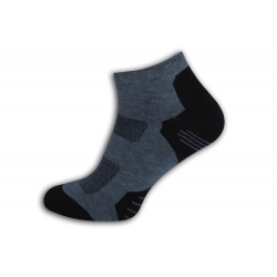 IBA 40-44! Sivo-čierne pánske bambusové ponožky