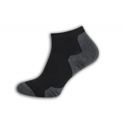 IBA 44-47! Čierno-šedé bambusové lacné ponožky