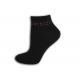 Dámske krátke ponožky s jemným vzorom - čierne