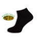 Exkluzívne bambusové nízke čierne ponožky