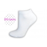 95%-né biele dámske kotníkové ponožky