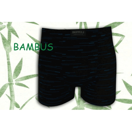 Čierne bambusové boxerky so vzorom