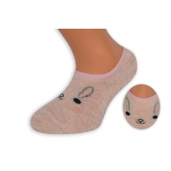 Ružové nízke detské ponožky