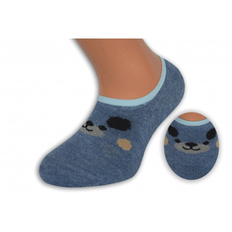 Modré nízke detské ponožky