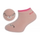 90%-né bavlnené detské ponožky - púdrové