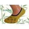 Žlté bambusové ponožky s hviezdami