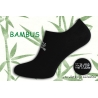 NOVINKA. Čierne bambusové nízke ponožky