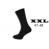 Nadrozmerné sivo-čierne pánske ponožky