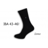 IBA 43-46!  Pánske čierne vysoké ponožky