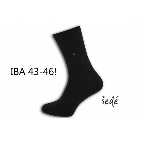 IBA 43-46! Pánske šedé vysoké ponožky