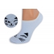 Biele teniskové ponožky s tvárou mačky