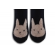 Čierne ponožky so zajacom