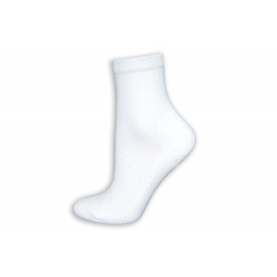 Biele stredné dámske ponožky