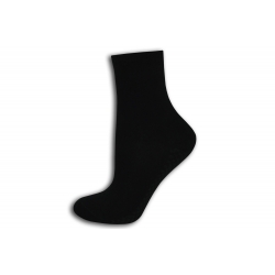 95% bavlna. Čierne dámske ponožky