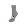Sivé vysoké ponožky s pandou