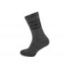 Sivé teplé ponožky so vzorom