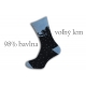 98%-né bavlnené teplé ponožky - modré