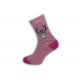 Teplé ružové ponožky s jeleňom