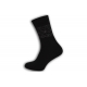 Čierne teplé ponožky so vzorom