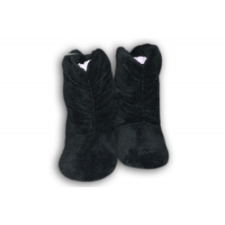 Čierne dámske papuče s uškami