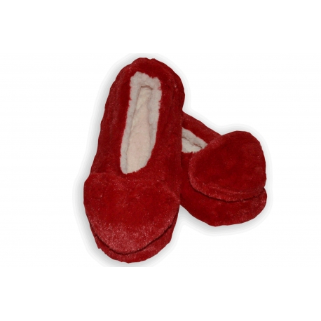 Červené dámske ponožky so srdiečkom