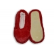 Červené dámske ponožky so srdiečkom