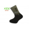 Zelené teplé chlapčenské ponožky