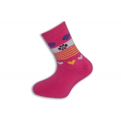 Ružové teplé detské ponožky