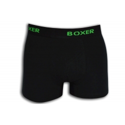 BOXER. Čierne boxerky so zeleným nápisom.